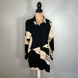 Oversized tie dye neutral button down shirt dress 8 Streetwear grunge fall boho